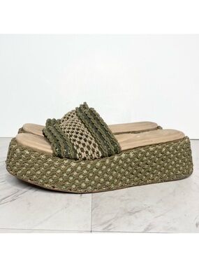 Rag & Bone Logan Crochet Flatform Slide Sandal 9 1/2